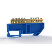 Шина нулевая на DIN-изолляторе 6х9мм 10 отвер. латунь TOKOV ELECTRIC TKE-BCB-69-10-DIN/N