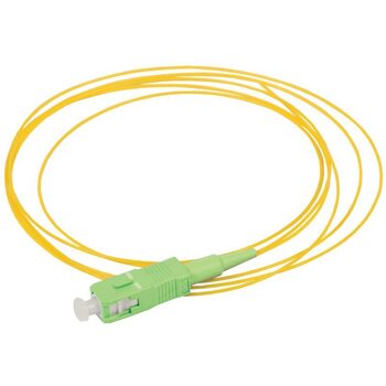 Пигтейл для одномодового кабеля (SM); 9/125 (OS2); SC/APC; LSZH (дл.1.5м) ITK FPT09-SCA-C1L-1M5