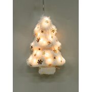 Светильник подвесной "Елочка" 10LED флок 12х5.5х18.2см тепл. бел. КОСМОС KOC_TAB-B108