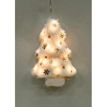 Светильник подвесной "Елочка" 10LED флок 12х5.5х18.2см тепл. бел. КОСМОС KOC_TAB-B108