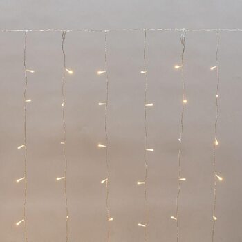 Гирлянда светодиодная "Светодиодный Дождь" 2х1.5м 150LED тепл. бел. 5.1Вт 230В IP44 эффект мерцания прозр. провод Neon-Night 235-516