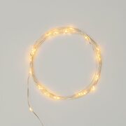 Гирлянда светодиодная "Роса" 2м 20LED желт. 2Вт 4.5В IP20 провод прозр. Neon-Night 303-001