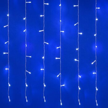 Занавес светодиодный ULD-C3020-384/DTA/RC WHITE IP44 3х2м 384 LED бел. свет провод прозр. gульт ДУ (в/к) Uniel UL-00008562