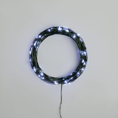 Гирлянда "Роса" 20м 200LED бел. IP20 230В с контроллером провод зел. Neon-Night 303-265
