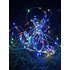 Гирлянда светодиодная "Разноцветные нити" 100LED 7м (4м+3м) мультиколор на солнечной батарее аккумулятор AA NI-MH 600мАч IP44 КОСМОС KOC_SOL196