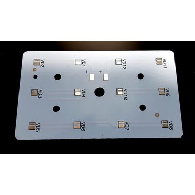 Алюминиевая плата 12W 87х50х1,4 mono SMD3030