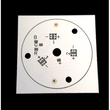Алюминиевая плата 9W D42x1.2 RGB SMD3535