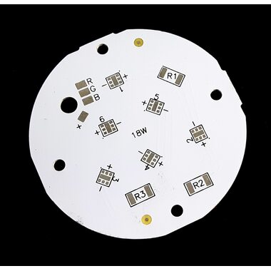 Алюминиевая плата 18W D65x1.2 RGB SMD3535