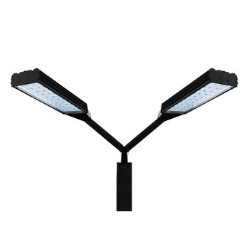 Опора для уличных светильников HTF-004 L6000 2 кронштейна 45-90 градусов