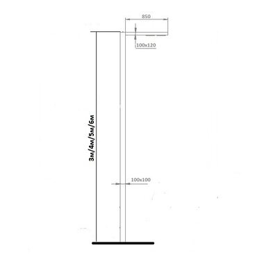 Уличный светодиодный светильник ANGLE L3000 30W 220V