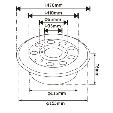 Светодиодный светильник подводный LORA FOUNTANE D170/D36 9W 12V IP68 RGB