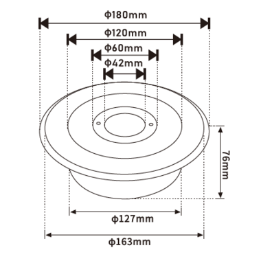 Светодиодный светильник подводный LORA FOUNTANE D180/D42 12W 12V IP68