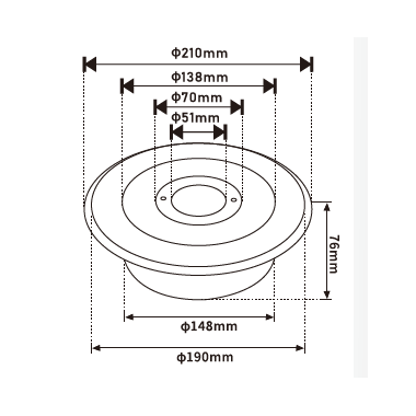 Светодиодный светильник подводный LORA FOUNTANE D210/D51 15W 12V IP68