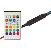 Контроллер SMART-MINI-RGB-SET (12-24V, 3x1.5A, ПДУ 24кн, IR) 628437