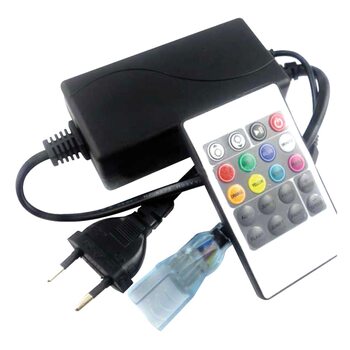 Контроллер RGB 220V 1000W 4.5A  с ИК пультом 70831