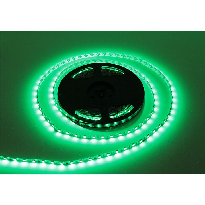 Светодиодная лента 5050 герметичная 14.4W 12V зеленый свет 73608