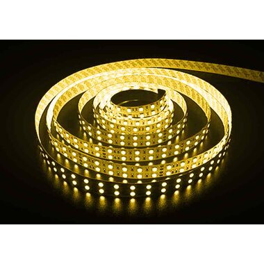 Светодиодная лента 5050 герметичная 14.4W 12V желтый свет 73610