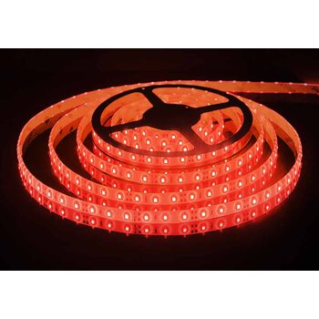 Светодиодная лента 3528 герметичная 4.8W 12V красный свет 75725