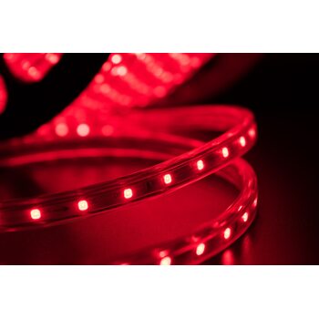Светодиодная лента 5050 IP68 14,4W 12V красный свет 78360. 73613