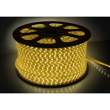 Светодиодная лента 5050 герметичная 14.4W 220V желтый свет 73673