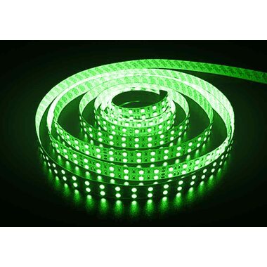 Светодиодная лента 3528 негерметичная 9.6W 12V зеленый свет 73574