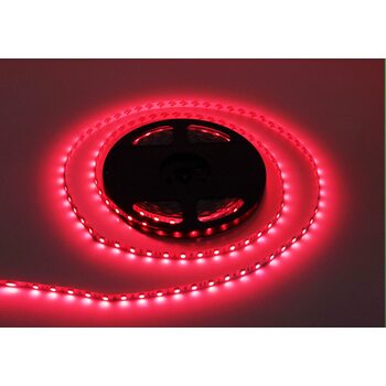 Светодиодная лента 5050 негерметичная 14.4W 12V красный свет 73595