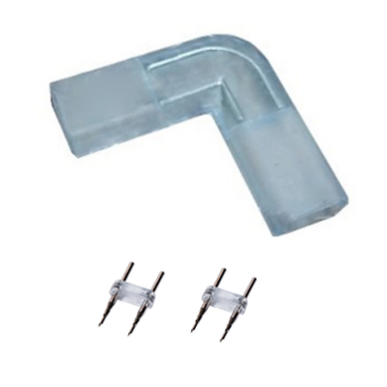 Муфта соединительная L для светодиодной ленты 220В, 14.5х7.5мм 44333