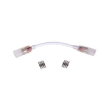 Коннектор 220V 5050 гибкий соединитель лента-лента 4-х конт RGB 72388
