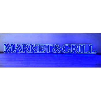 Светодиодная вывеска MARKET&GRILL 415*3665*75мм