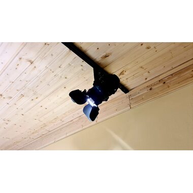 Светодиодный светильник трековый со шторками 35W 220V черный корпус нейтральный свет