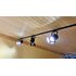 Светодиодный светильник трековый со шторками 35W 220V черный корпус нейтральный свет