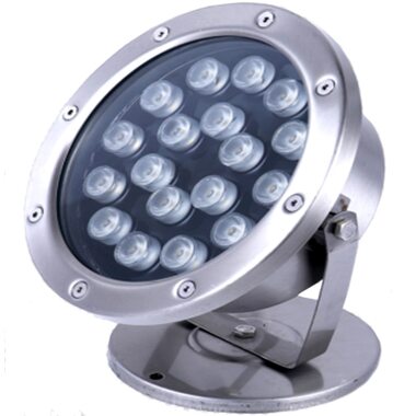 Светодиодный светильник подводный D175 18W 24V IP68 на светодиодах OSRAM (Германия) RGB