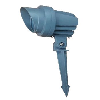 Светодиодный ландшафтный светильник 6W 12V IP65 на светодиодах OSRAM с козырьком RGB