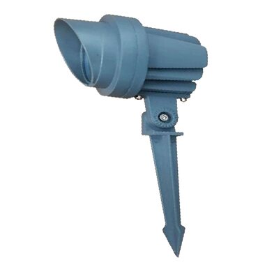 Светодиодный ландшафтный светильник 6W 12V IP65 на светодиодах OSRAM с козырьком RGB
