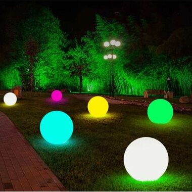 Ландшафтный шар светящийся D300 18W 24V IP65 на светодиодах CREE (США) RGB DMX