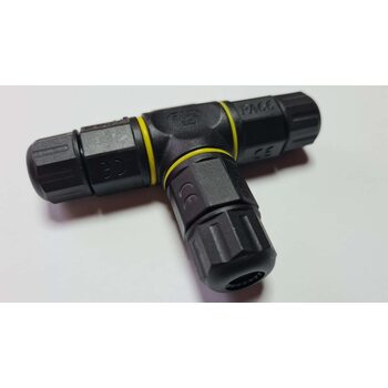 Т образный кабельный разъём 3x2.5мм IP68