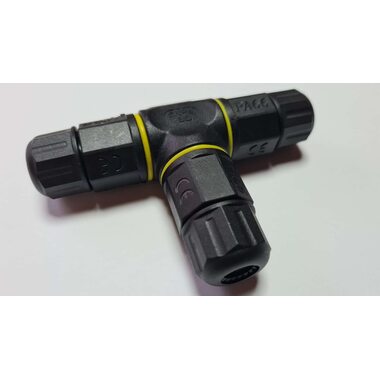 Т образный кабельный разъём 2x2.5мм IP68