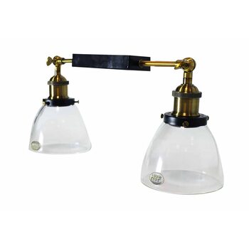 Ретро люстра 2хE27 LOFT №12 D134 GLASS