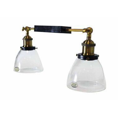 Ретро люстра 2хE27 LOFT №12 D134 GLASS