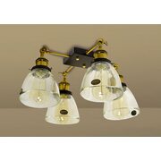 Ретро люстра 4хE27 LOFT №12 D134 GLASS