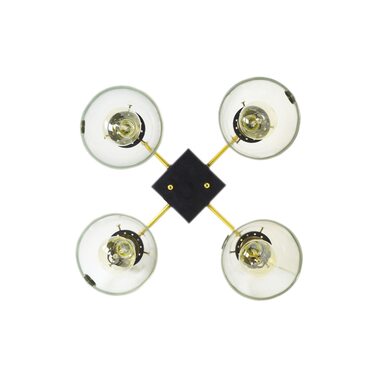 Ретро люстра 4хE27 LOFT №12 D134 GLASS