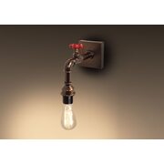 Светильник настенный E27 LOFT с краном PIPE