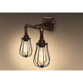 Светильник настенный 2хЕ27 LOFT №7 PIPE