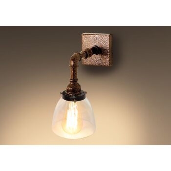 Светильник настенный Е27 LOFT №12 D134 GLASS PIPE
