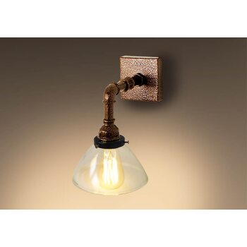 Светильник настенный Е27 LOFT №13 D175 GLASS PIPE