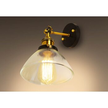 Ретро бра E27 LOFT №13 D175 GLASS