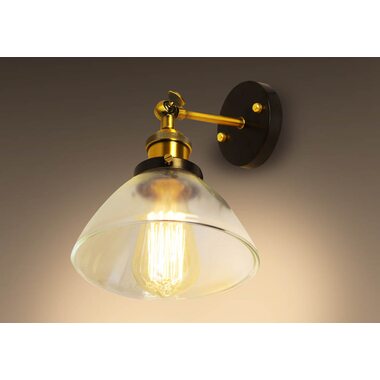 Ретро бра E27 LOFT №13 D175 GLASS