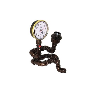 Светильник 1хЕ27 LOFT №20 с часами PIPE