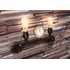 Светильник настенный 2хЕ27 LOFT с часами PIPE