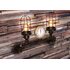 Светильник настенный 2хЕ27 LOFT №6 с часами PIPE